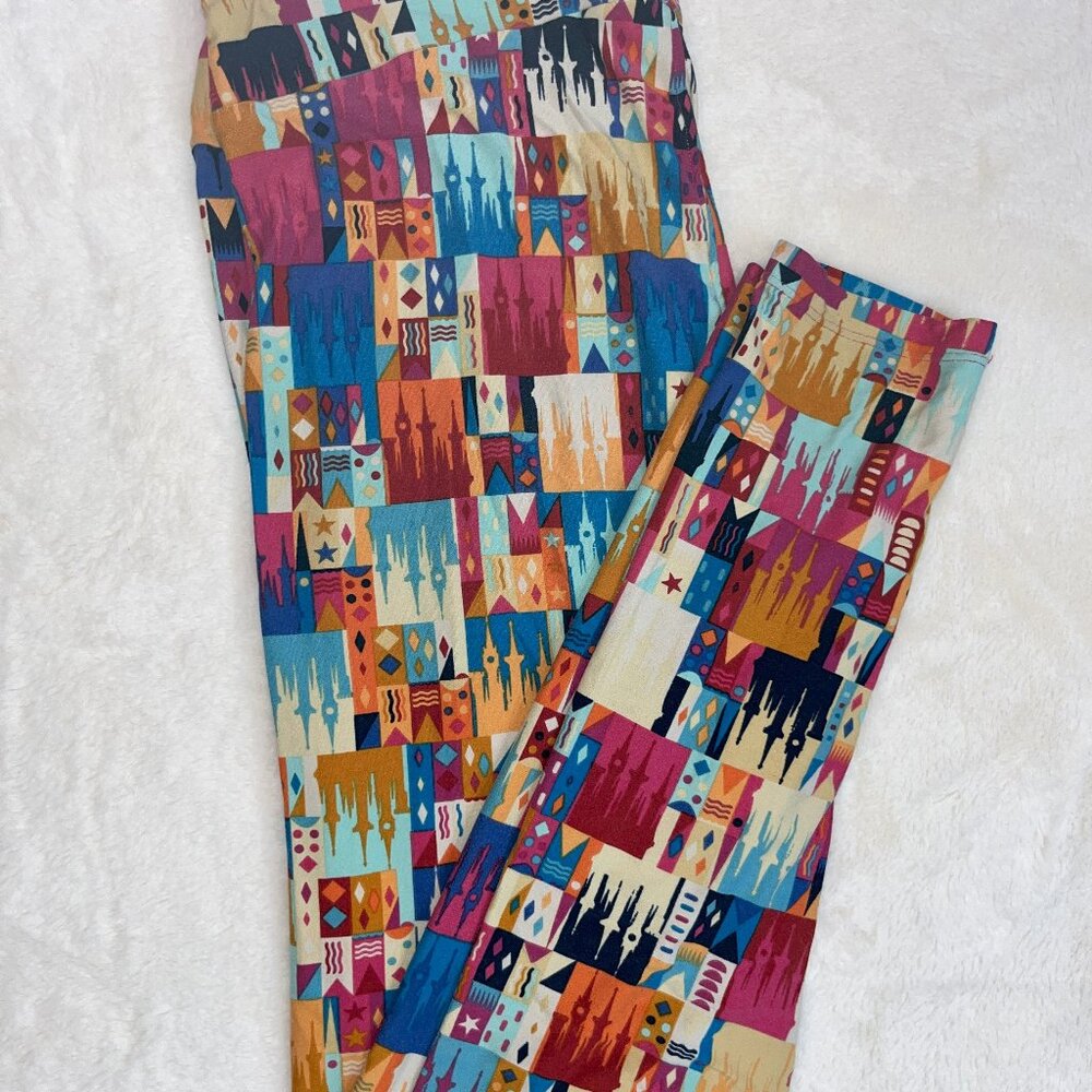 LulaRoe Leggings - Disney Castles - Tall and Curvy